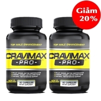 Combo 2 lọ Cravimax pro hỗ trợ điều trị xuất tinh sớm