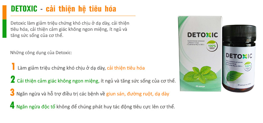 Detoxic Tiêu Diệt Ký Sinh Trùng Bảo Vệ Sức Khỏe Cho Bạn