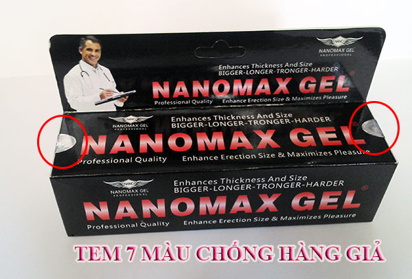 sản phẩm gel nanomax tăng kích thước dương vật