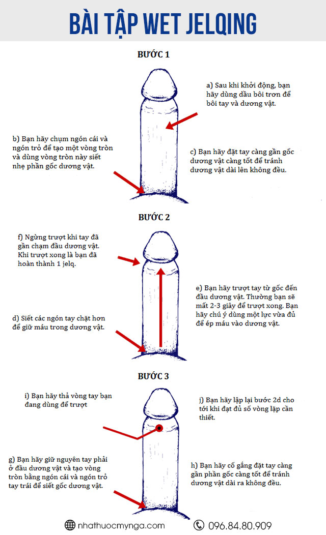 Cách tăng kích thước cậu nhỏ bằng tay với bài tập Wet Jelqing