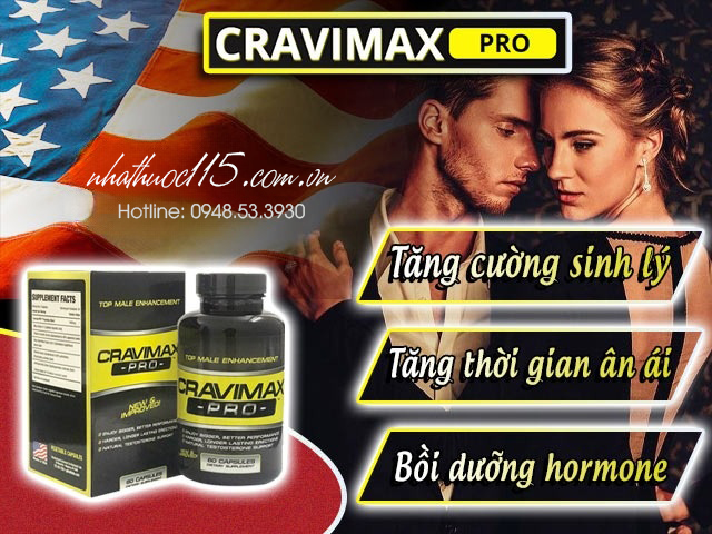 Thuốc tăng kích thước dương vật Cravimax Pro