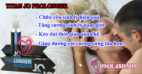 Titan JO Prolonger - Thuốc xịt chống xuất tinh sớm hiệu quả và chất lượng