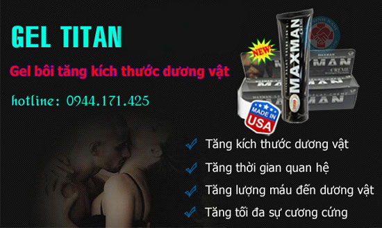 Đánh Giá Titan Gel USA Công Thức Tăng Cường Sinh Lý Nam 