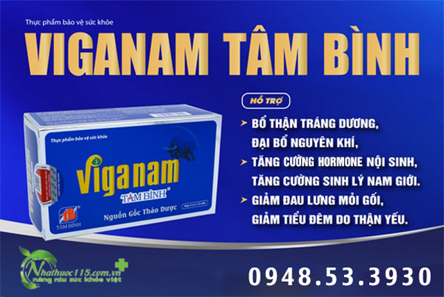 tác dụng viganam tâm bình